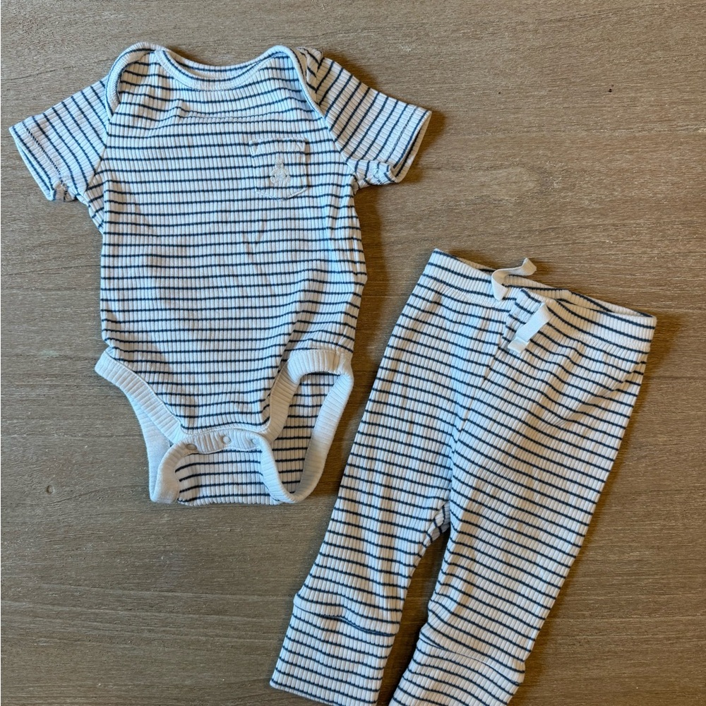 Baby GAP Striped Onesie and Pants Set